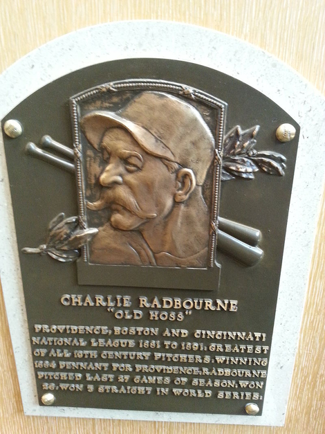The spelling of Radbourn’s name also seems to be in dispute.